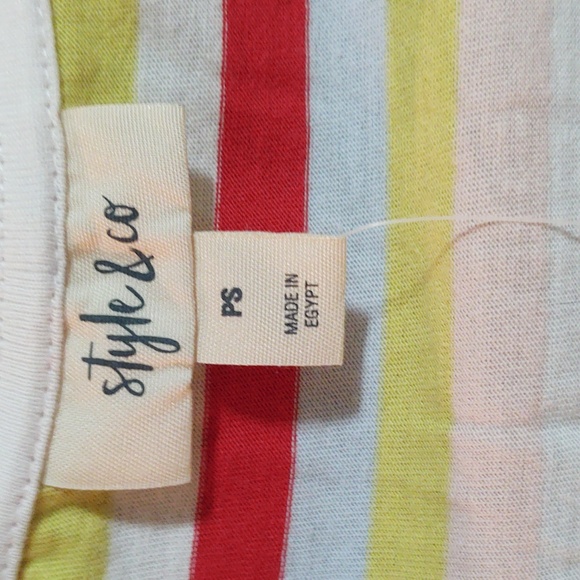 Style & Co V Neck Tee, Petite Small - Picture 2 of 3